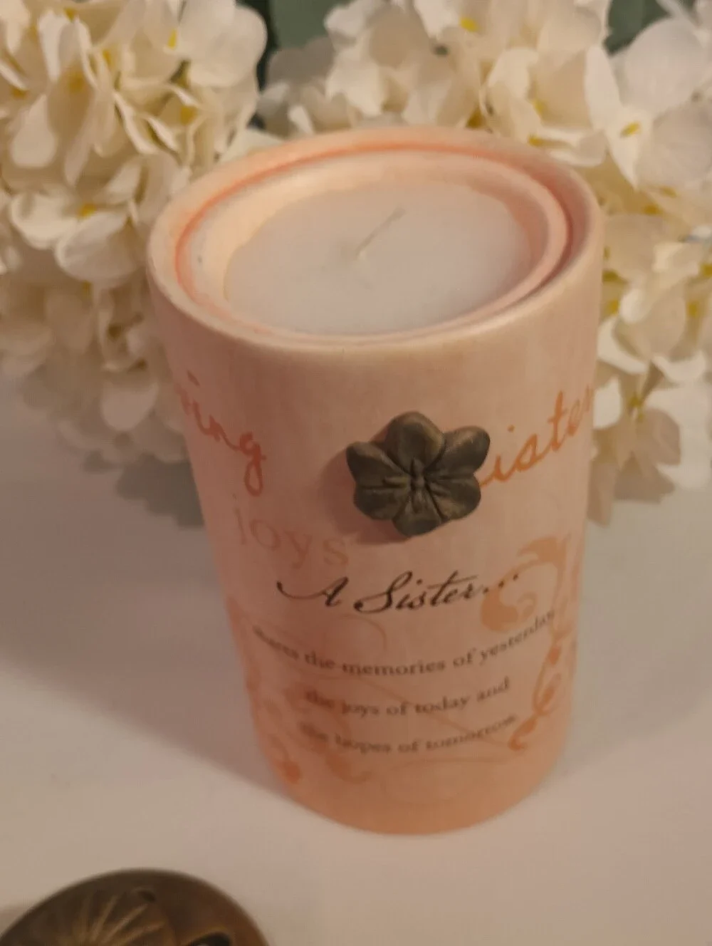 Ceramic Sisters Candle New Heart Warmers
